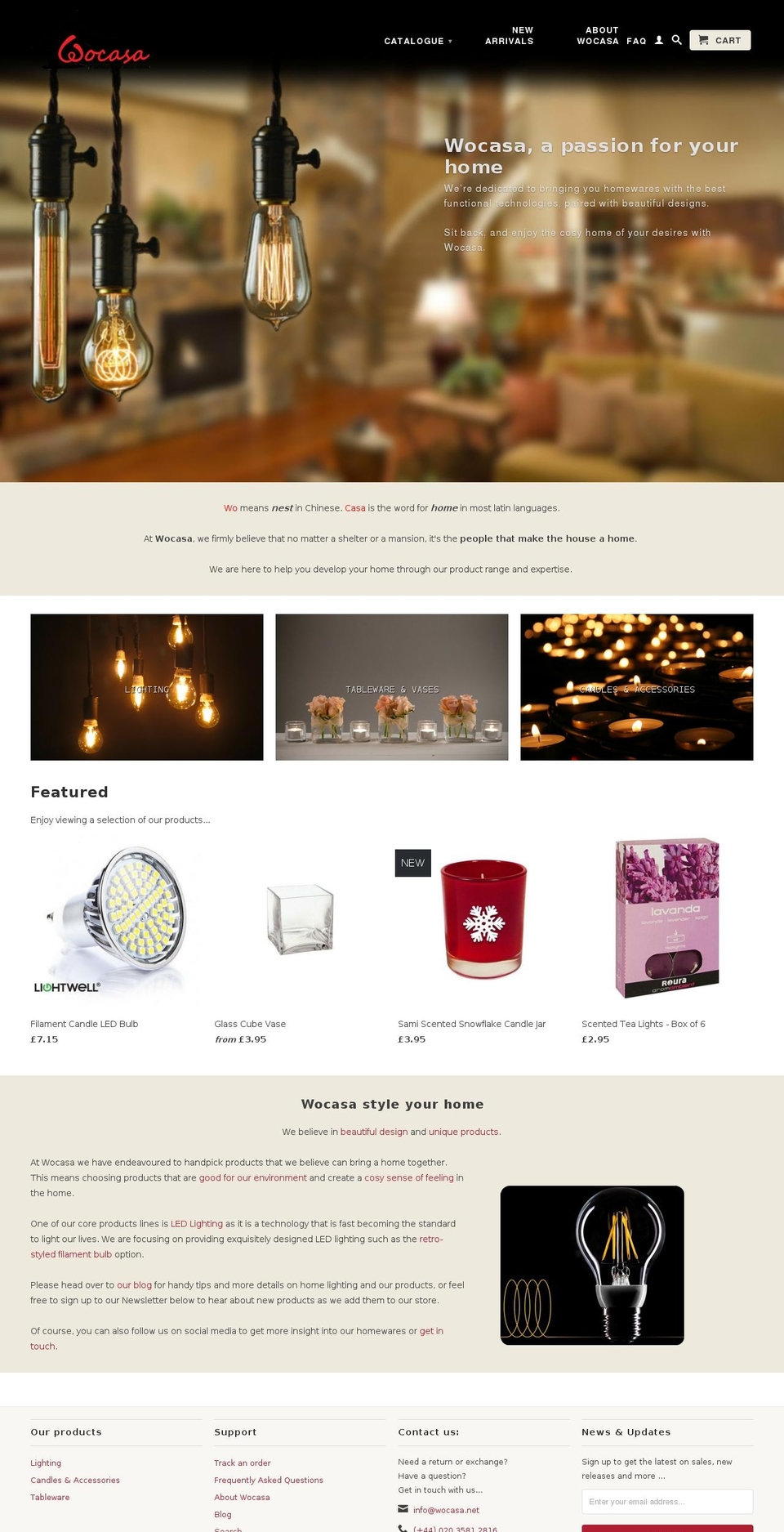 wocasa.net shopify website screenshot