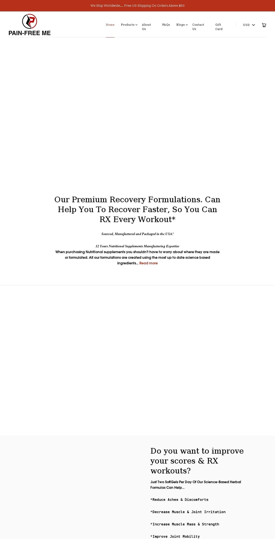 wodrecovery.net shopify website screenshot