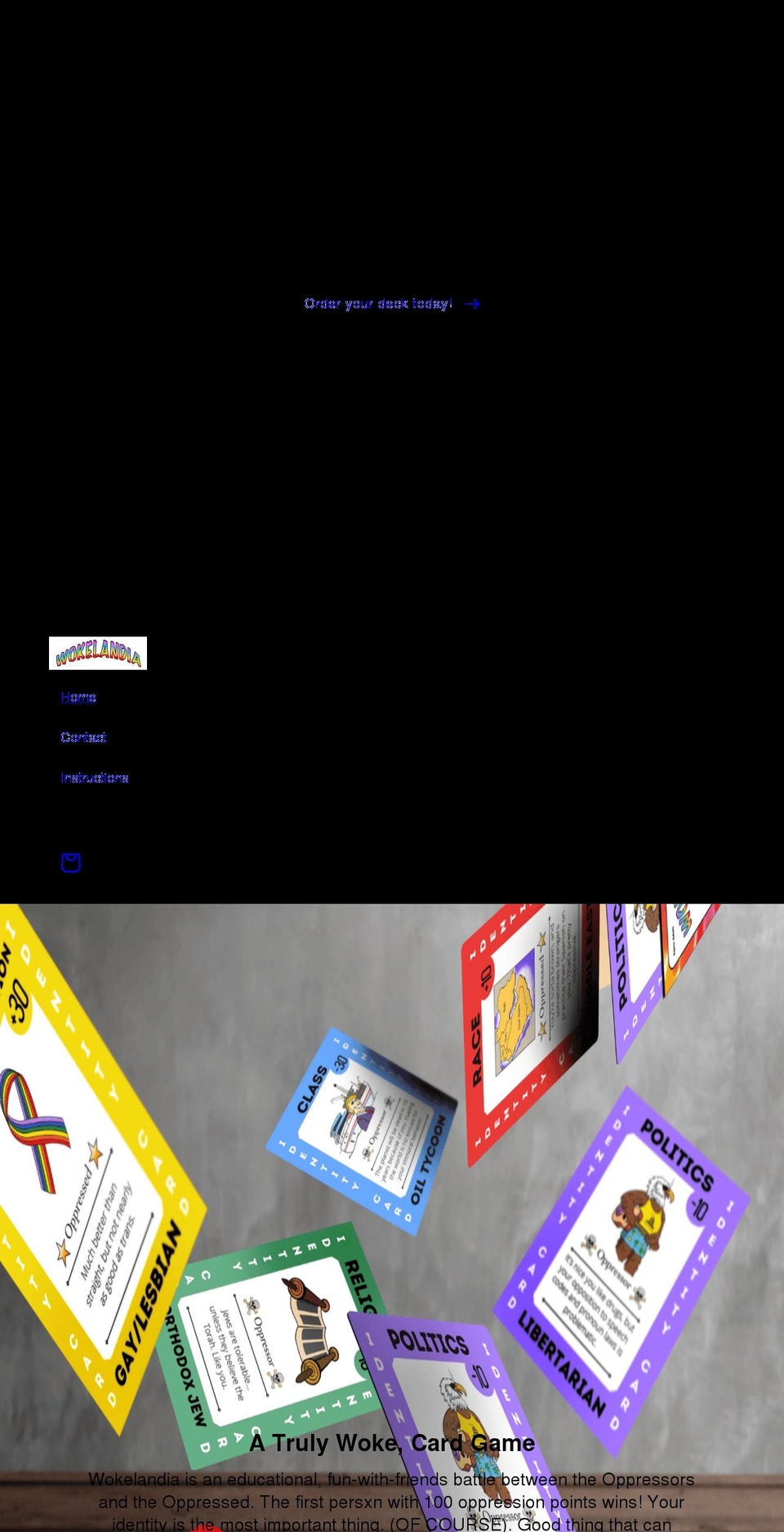 wokelandia.com shopify website screenshot