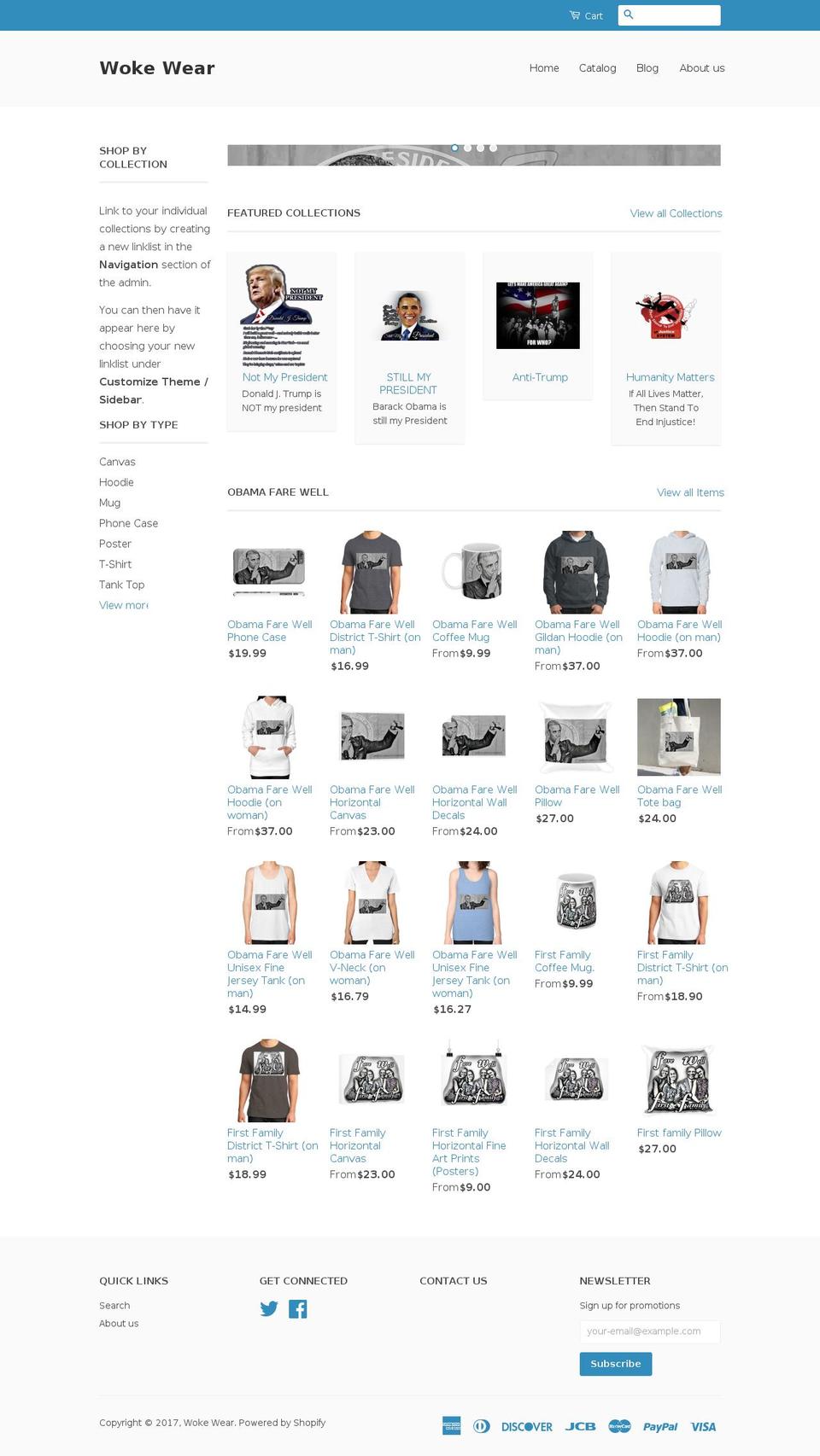 wokewear.com shopify website screenshot