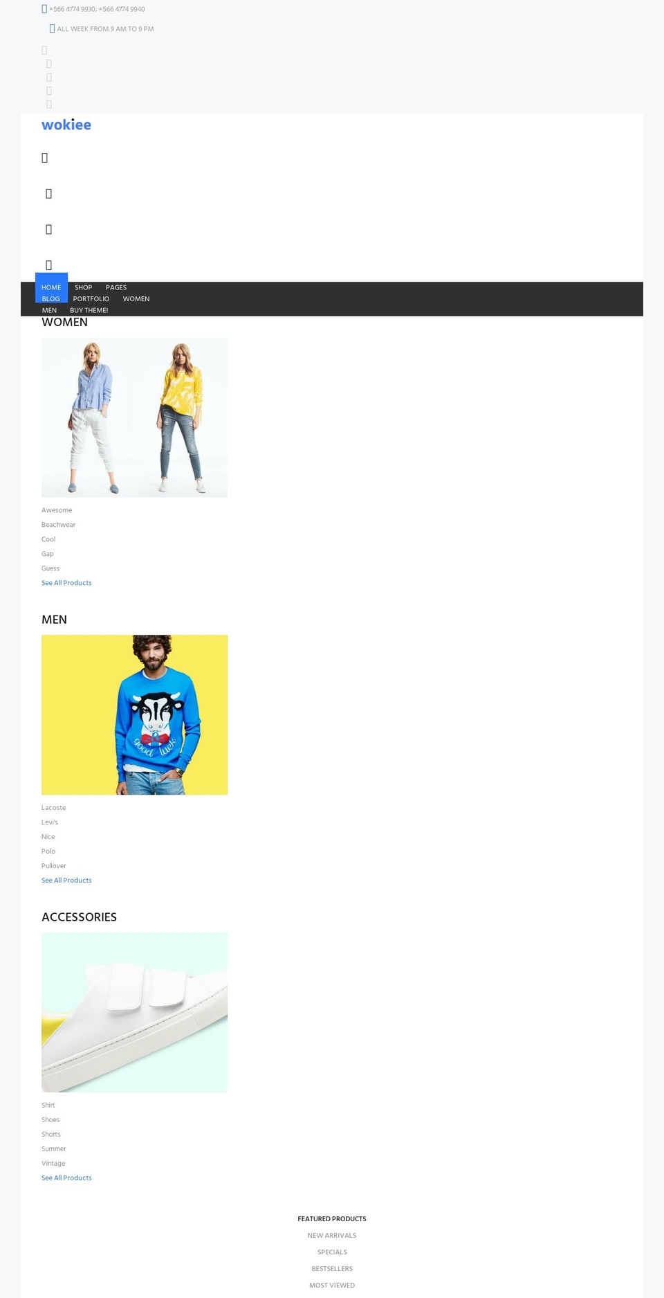 Demo- Shopify theme site example wokiee-demo16.myshopify.com