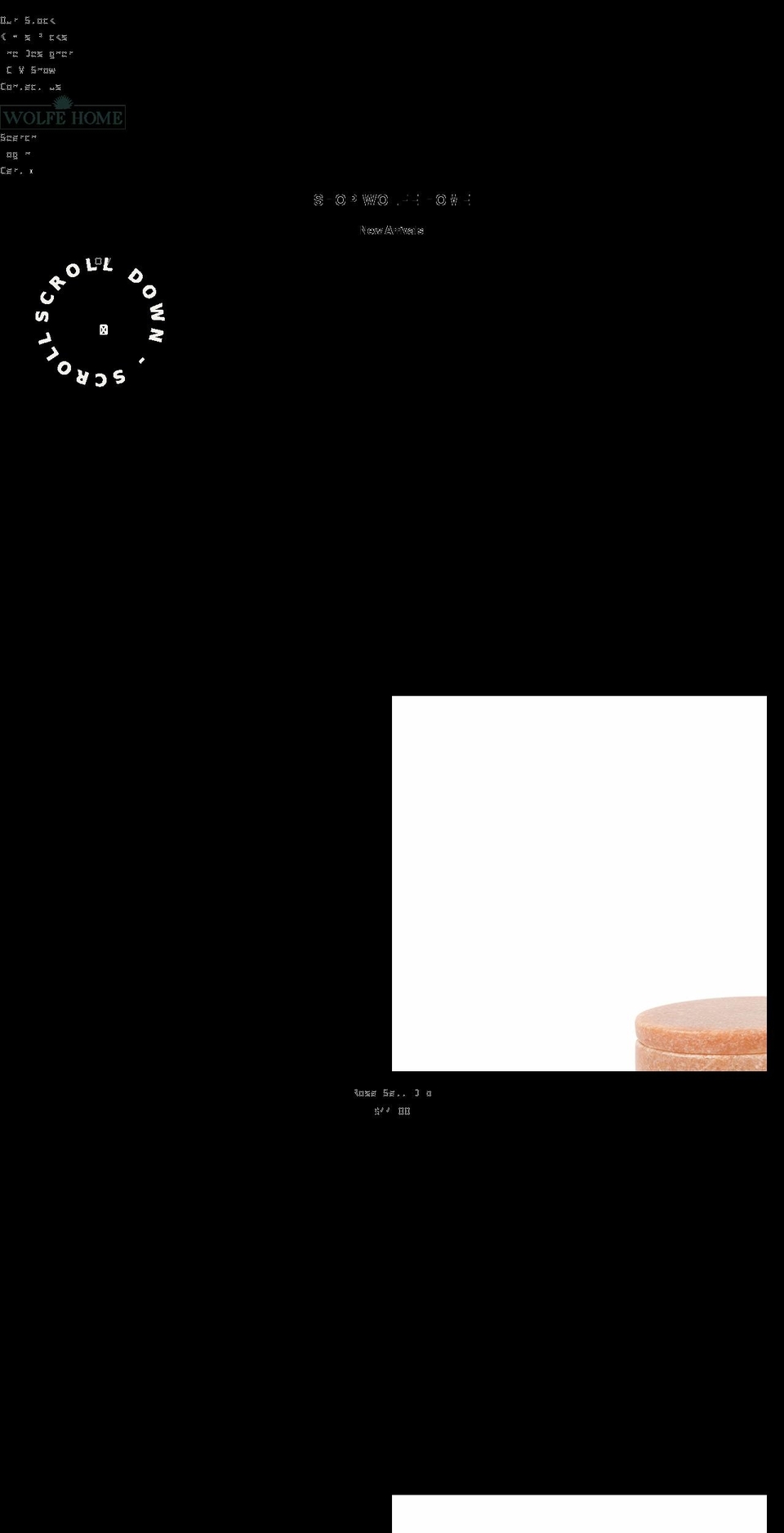 wolfehome.com shopify website screenshot