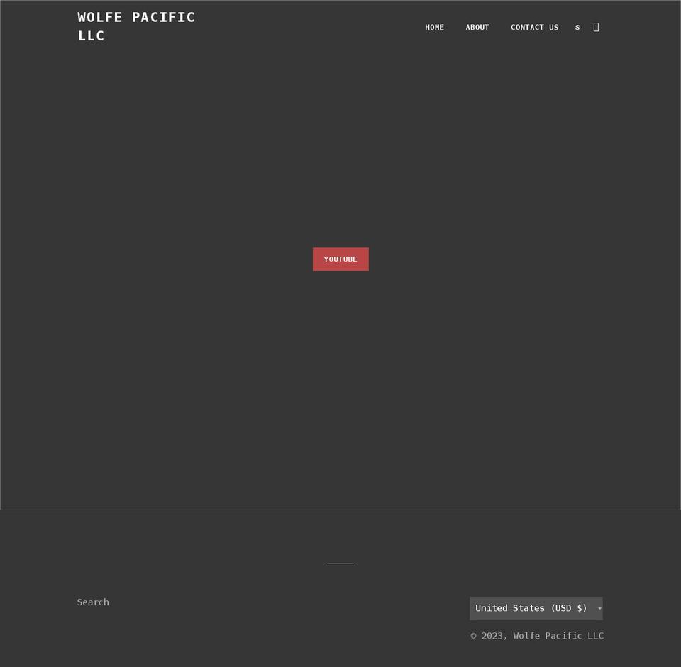 wolfepacific.com shopify website screenshot