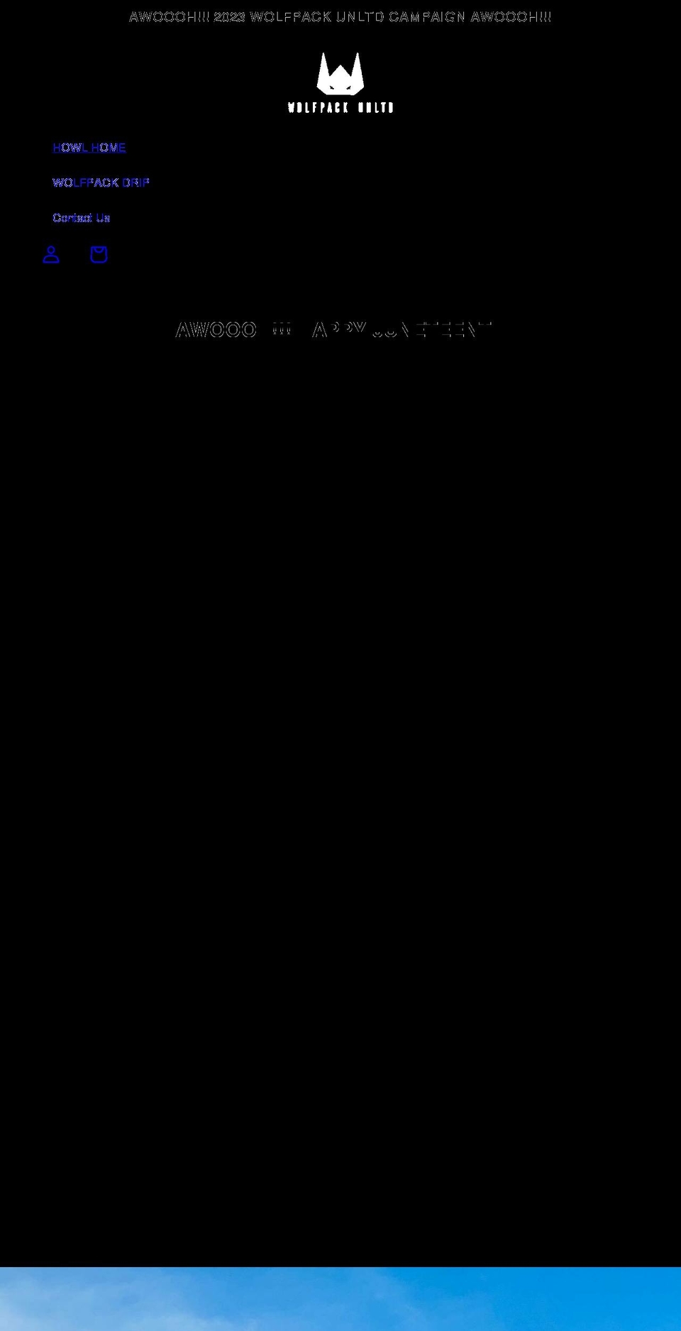 wolfpackunltd.com shopify website screenshot