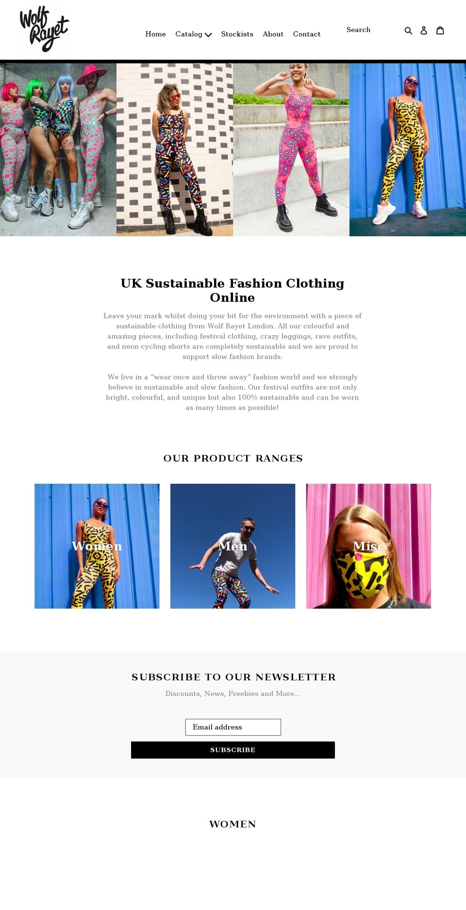 wolfrayet.co.uk shopify website screenshot