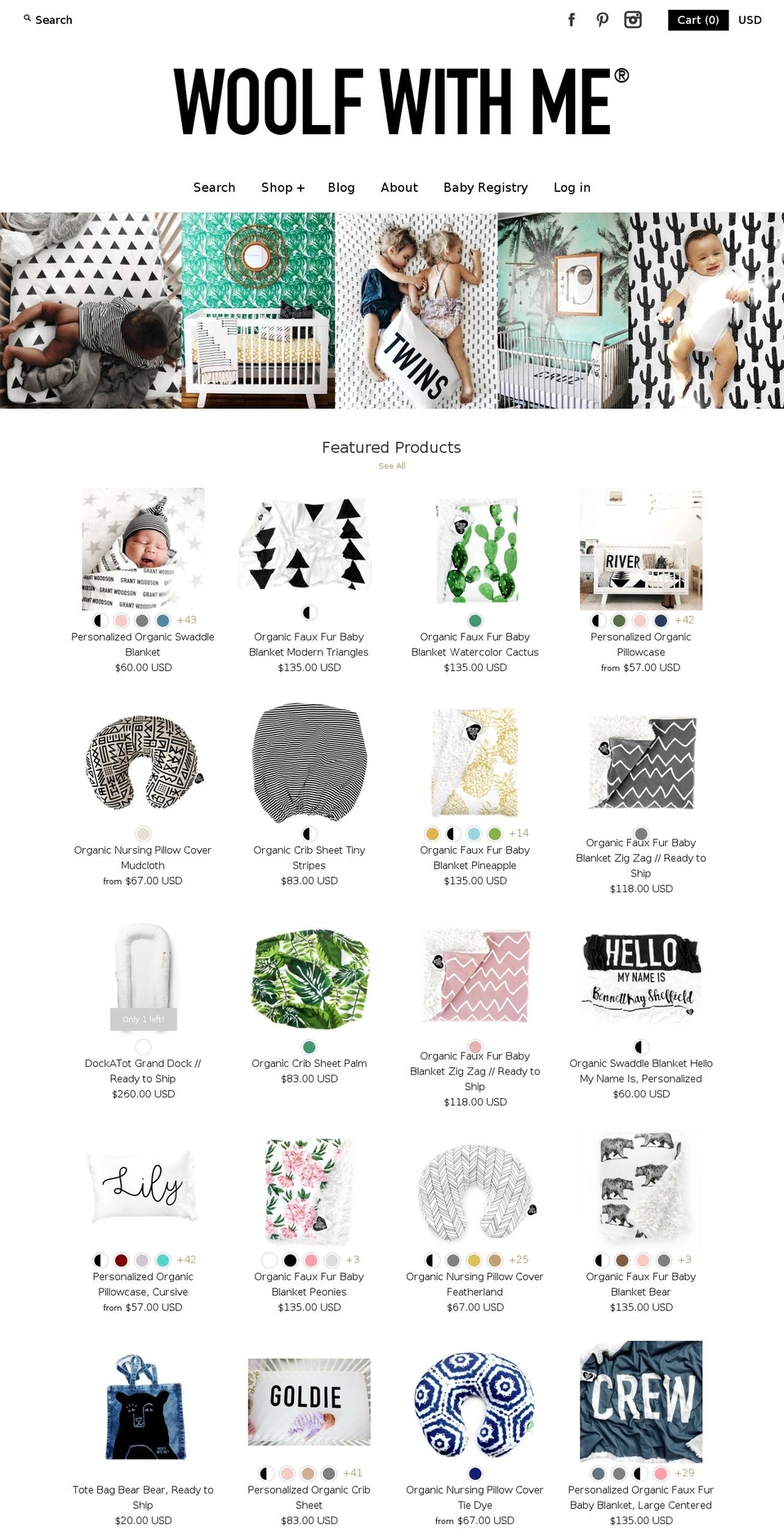 wolfwithme.com shopify website screenshot