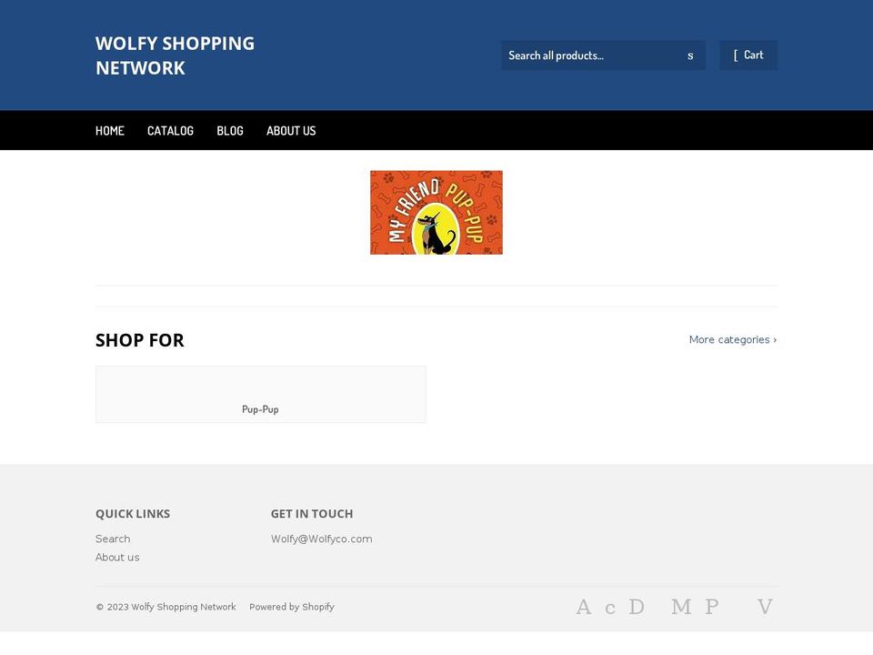 wolfy-shopping-network.myshopify.com shopify website screenshot