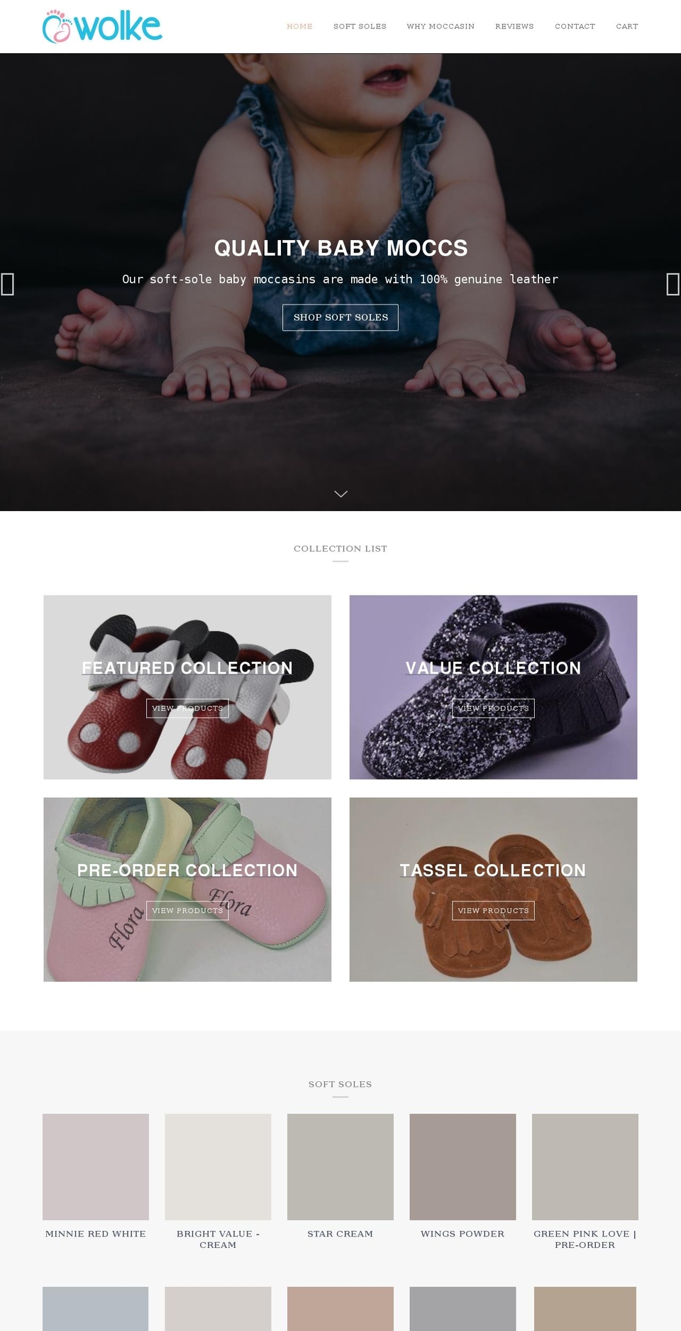 wolkekids.com shopify website screenshot