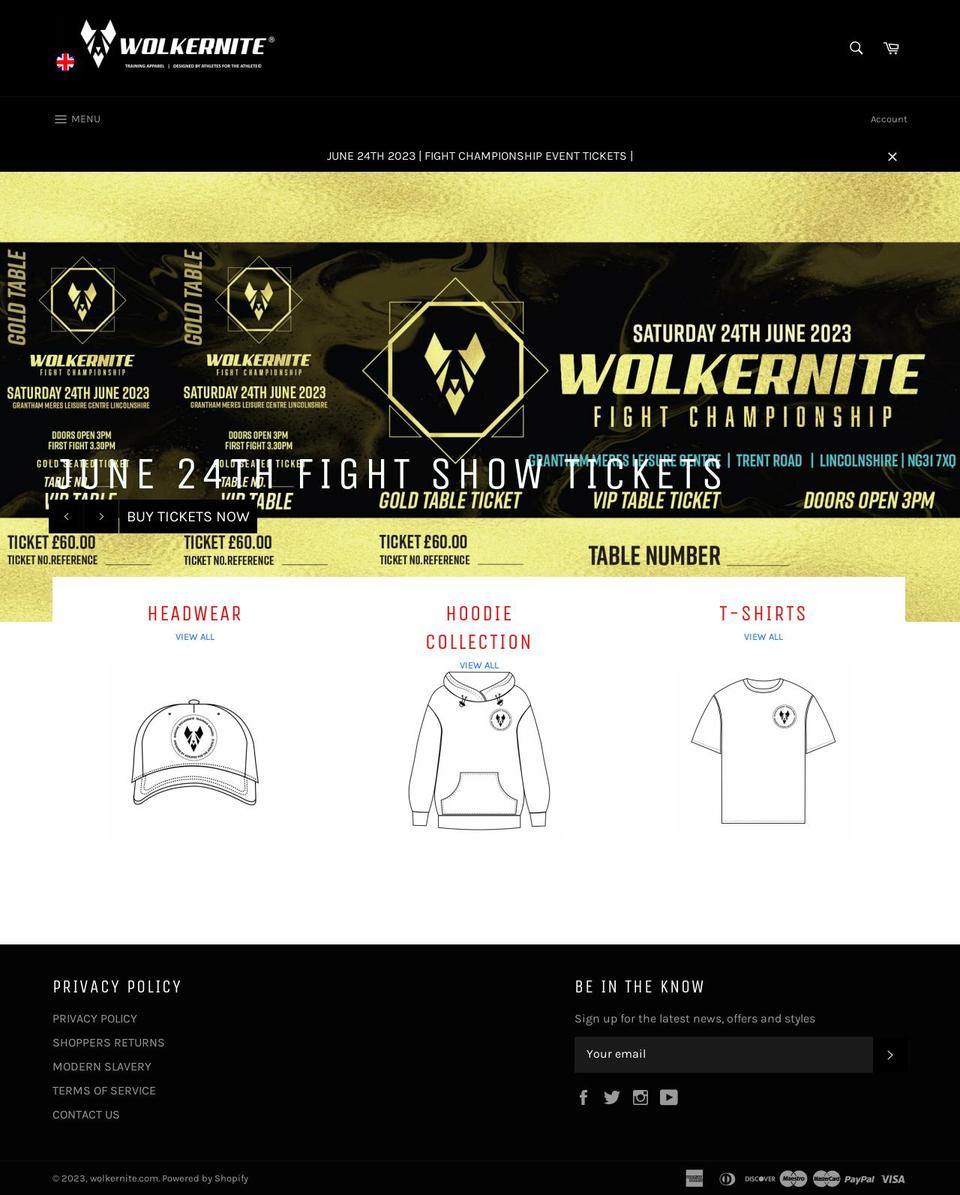 wolkernite.com shopify website screenshot