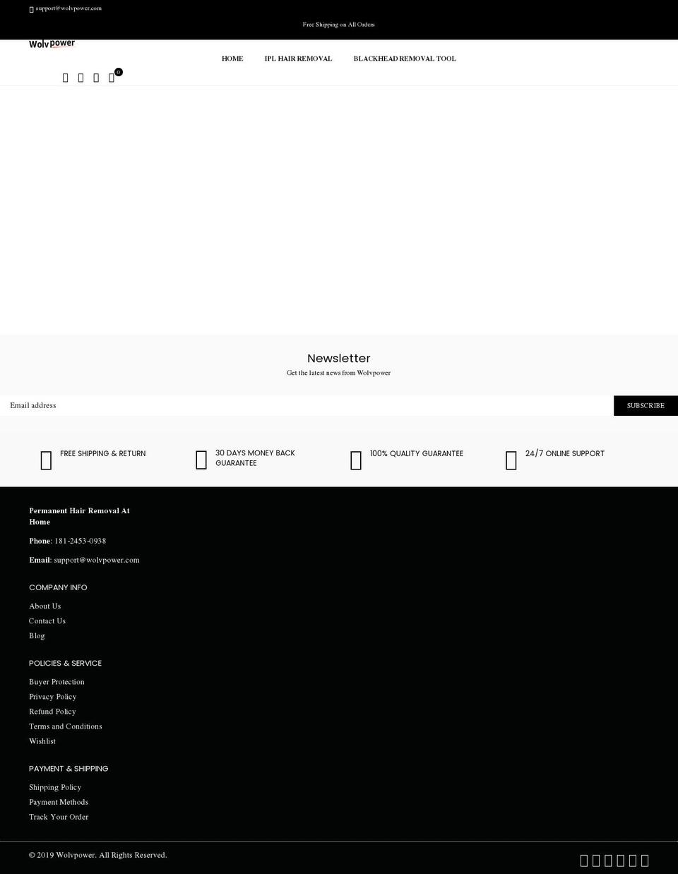 wolvpower.com shopify website screenshot