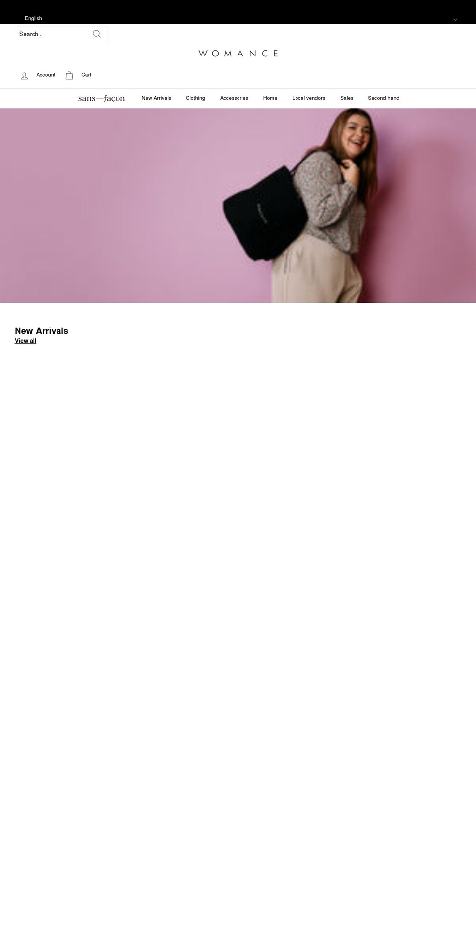 womance.com shopify website screenshot