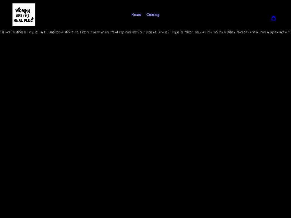womenaretherealplug.com shopify website screenshot