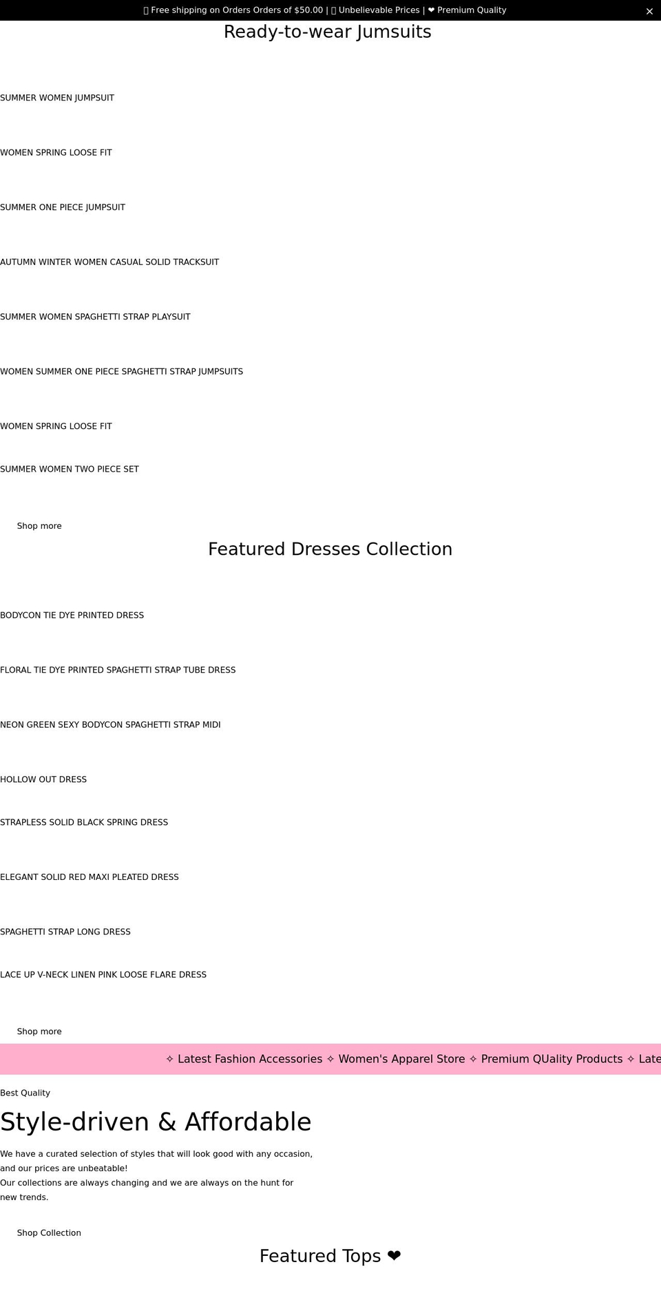 womenbuys.com shopify website screenshot