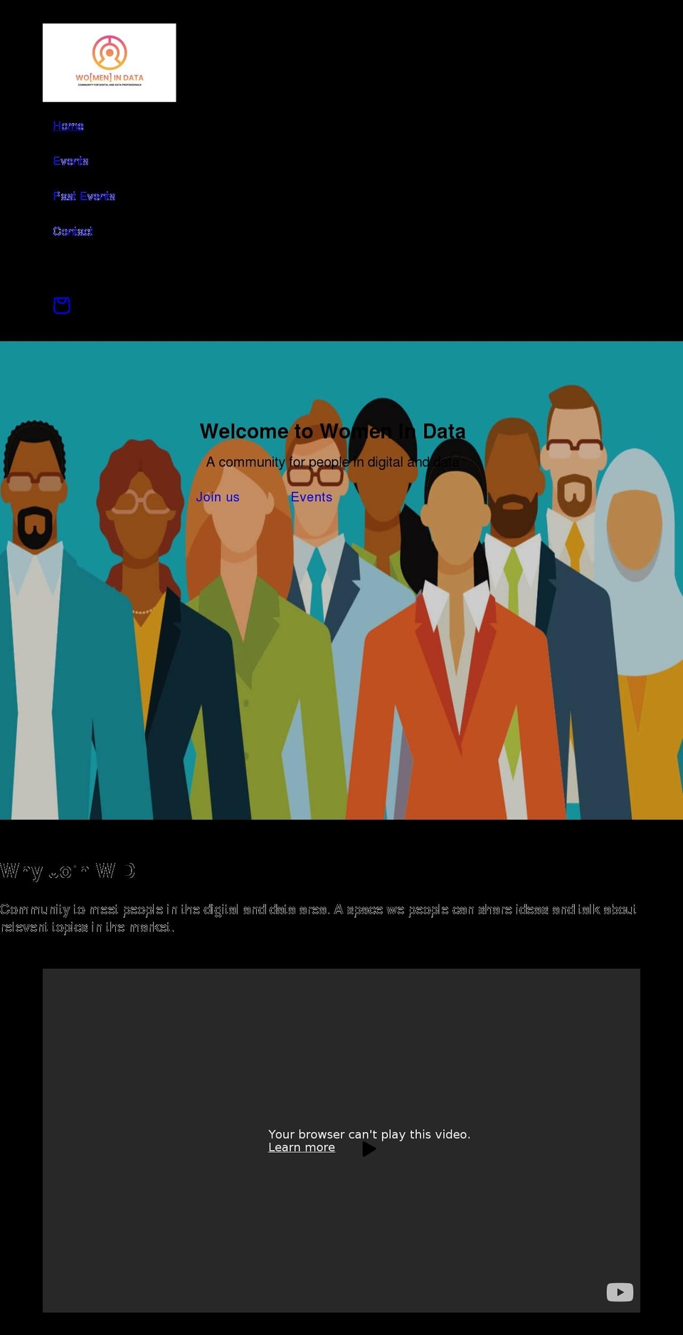womenindata.com.au shopify website screenshot