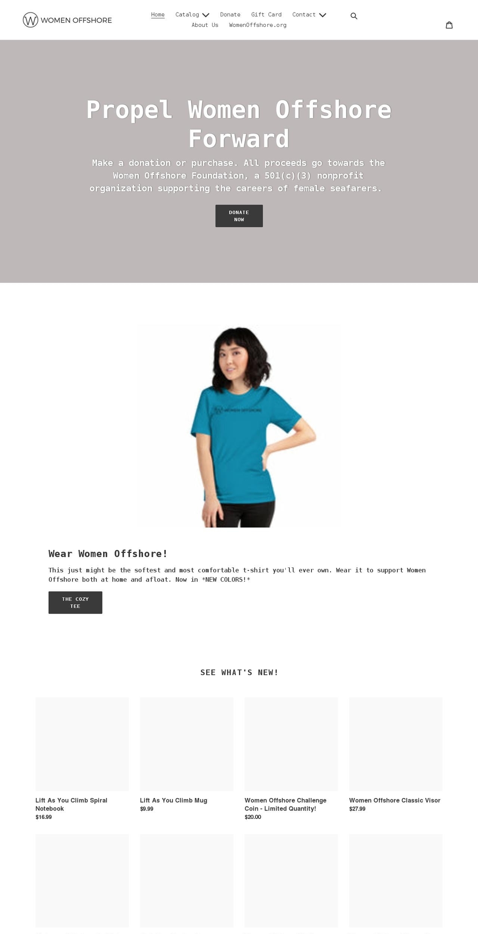 womenoffshore.shop shopify website screenshot
