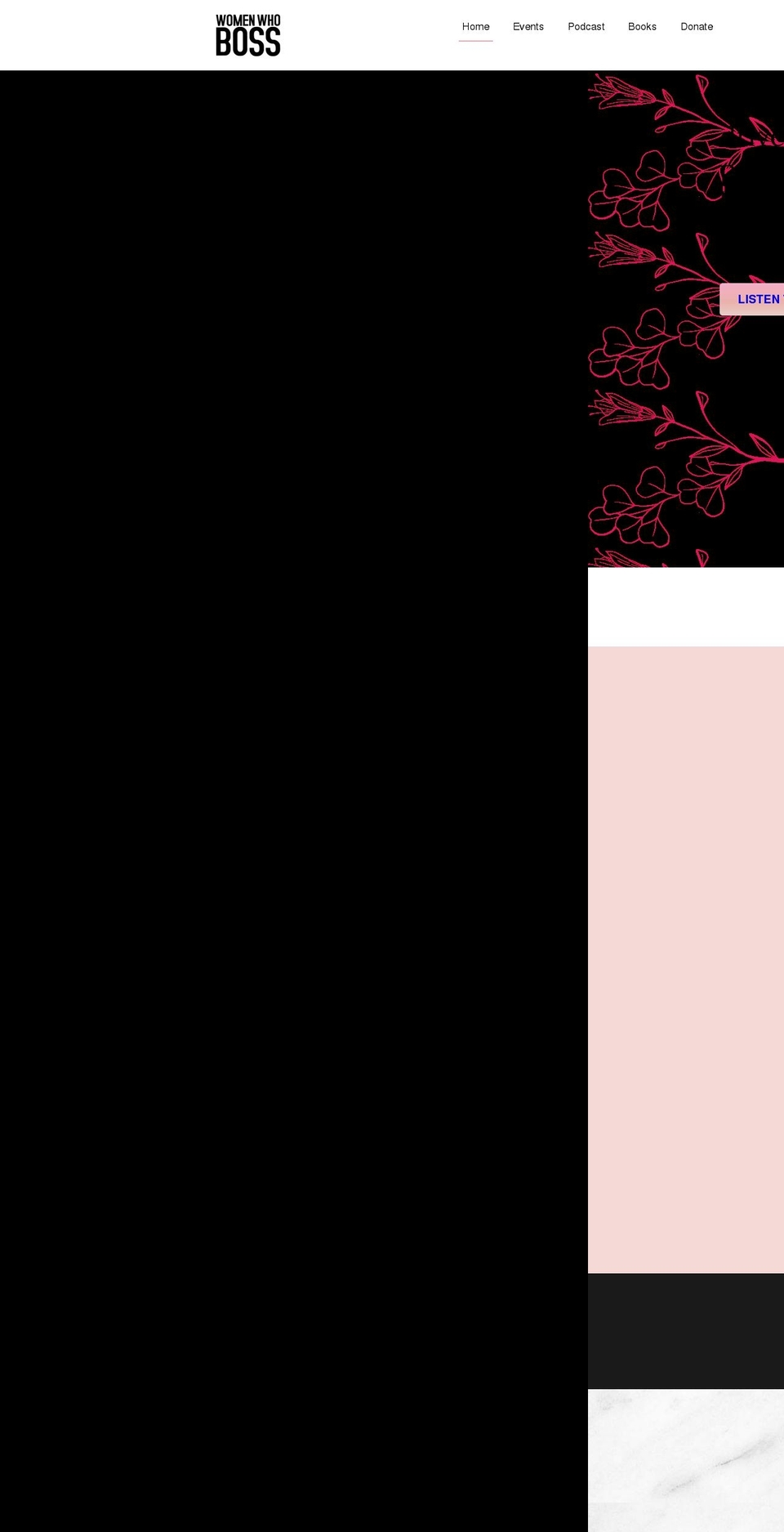 womenwhoboss.org shopify website screenshot