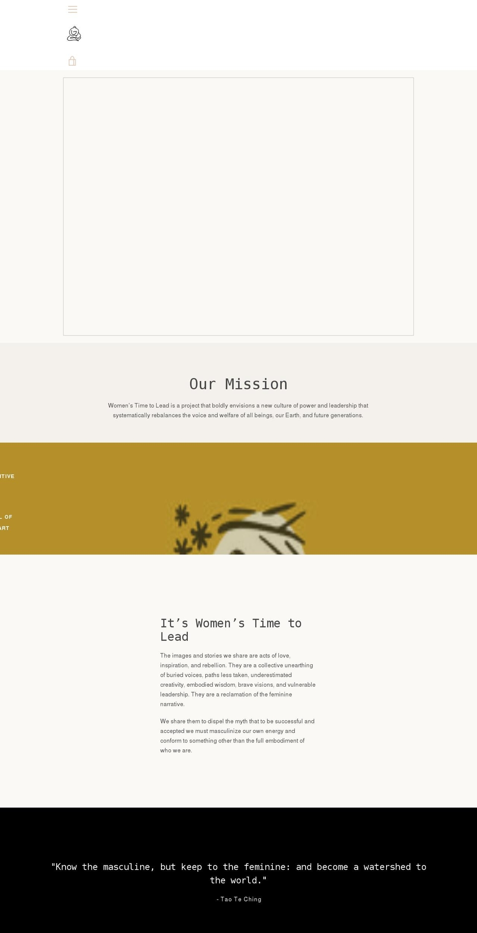 womxnstimetolead.com shopify website screenshot