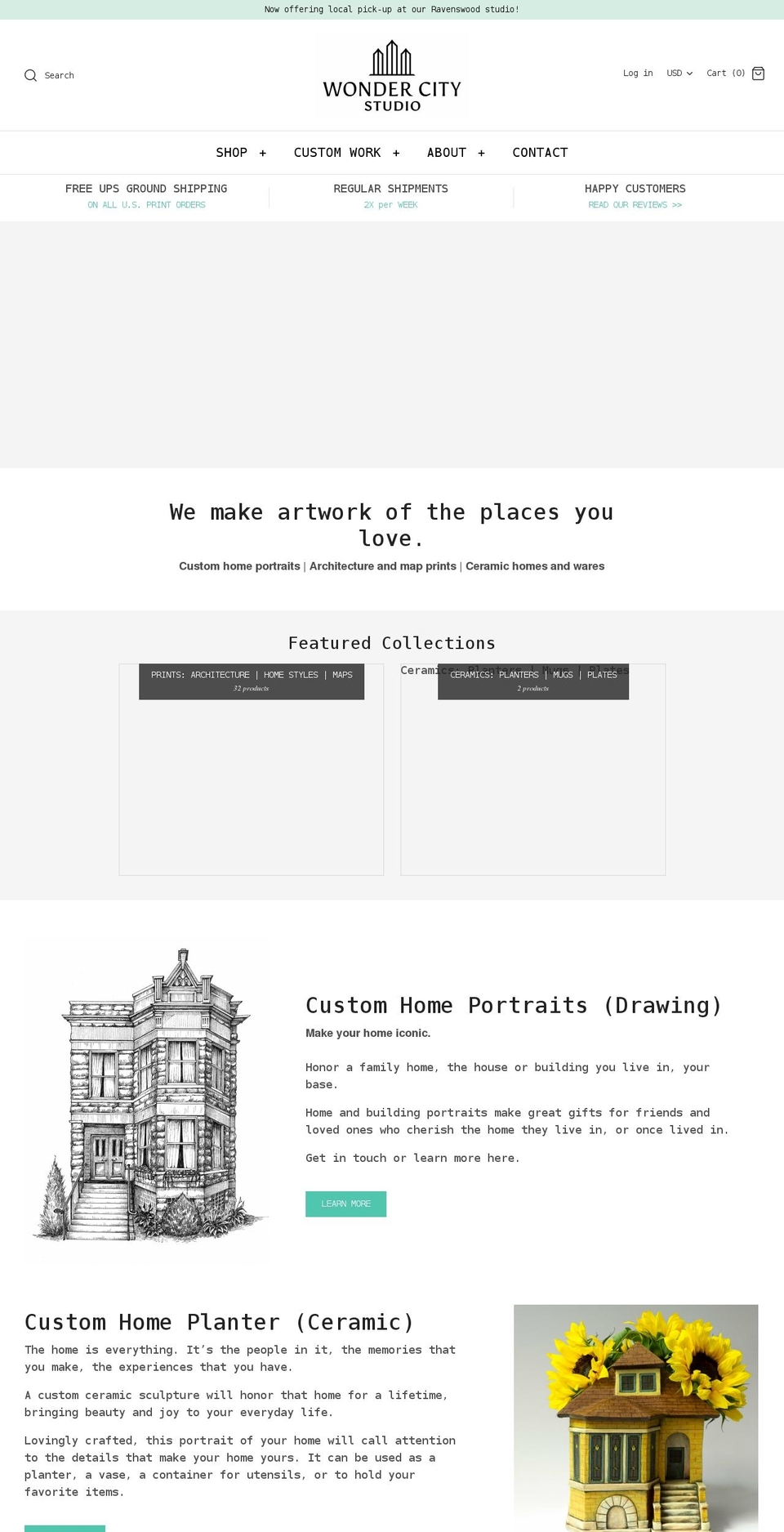 wondercitystudio.com shopify website screenshot
