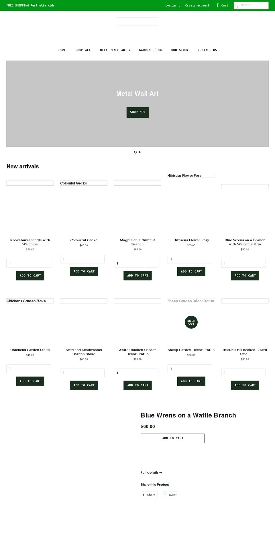 wonderfulthings.com.au shopify website screenshot