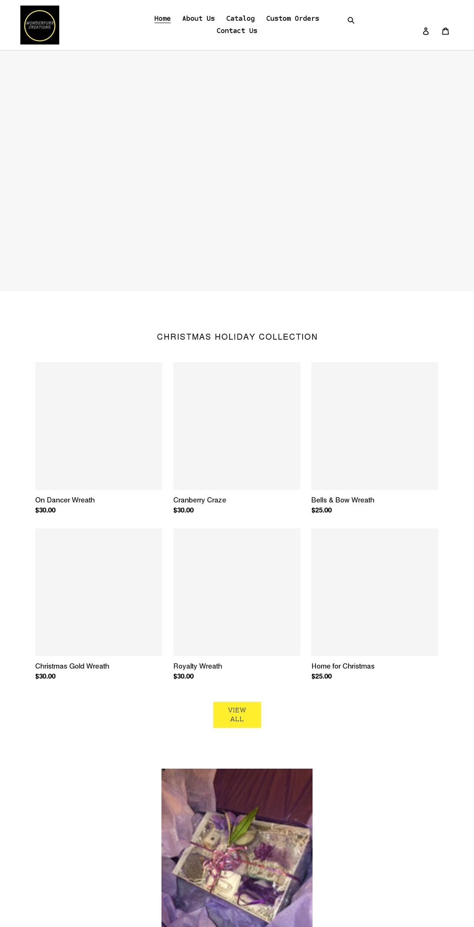 wonderfurrcreations.com shopify website screenshot