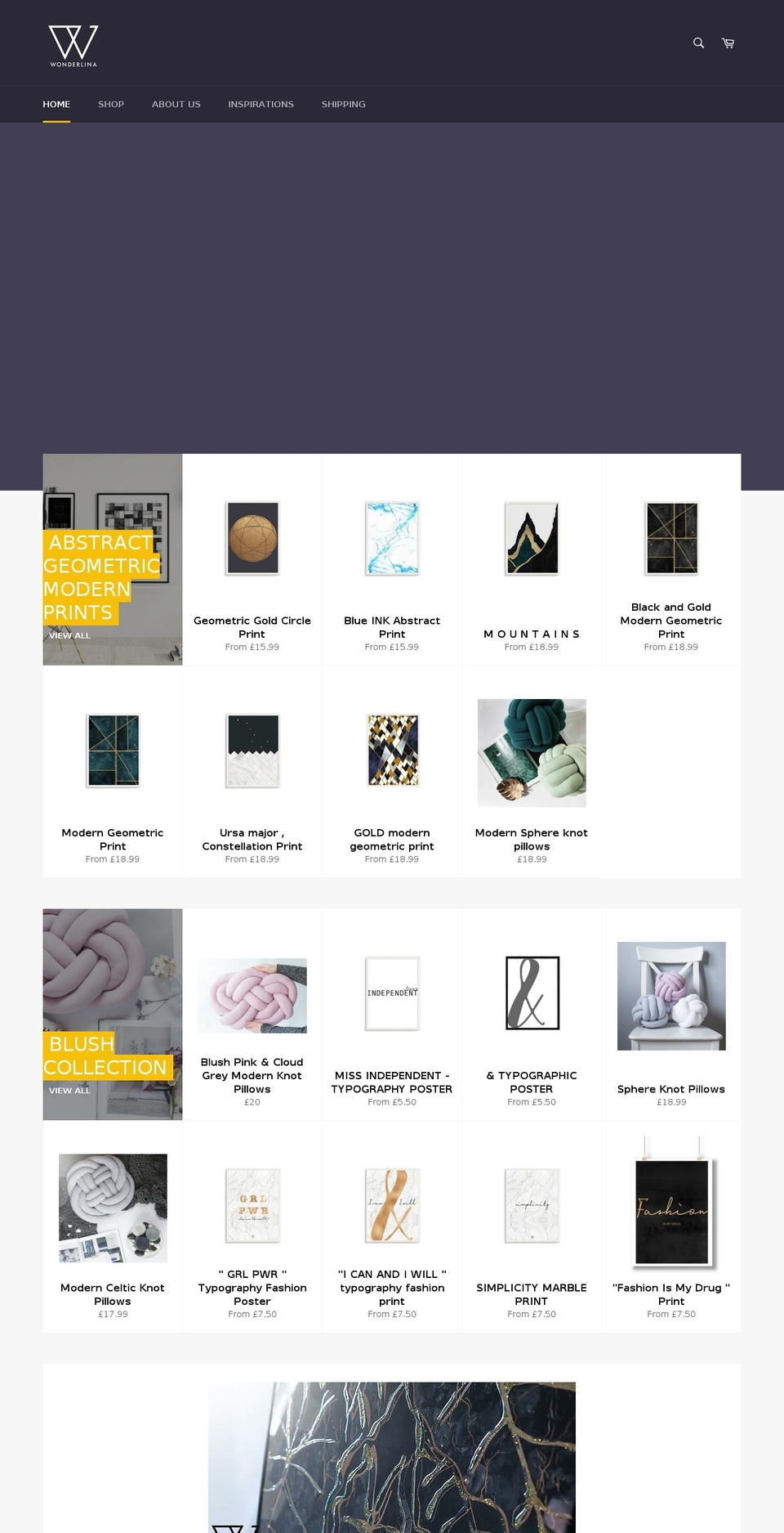 wonderlina.com shopify website screenshot