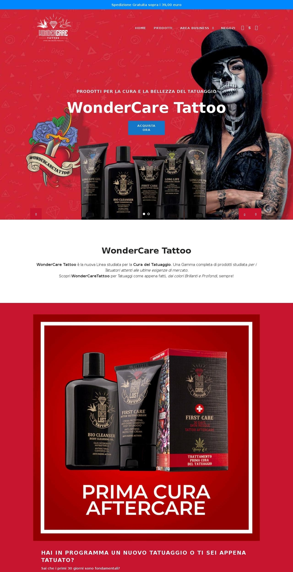 wonderlustattoo.com shopify website screenshot