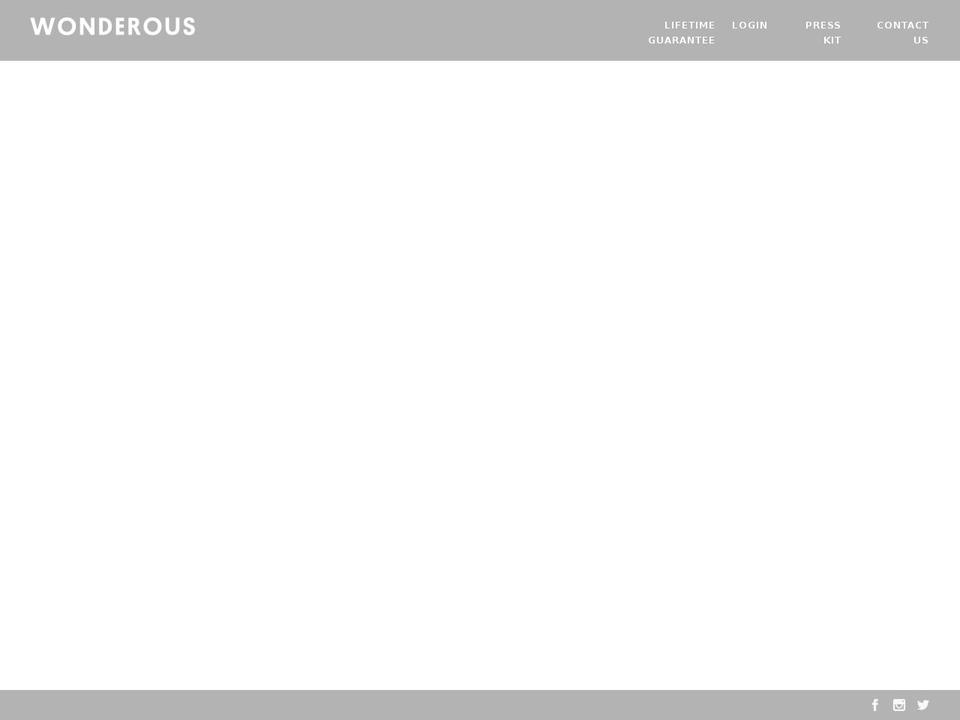 wonderous.com shopify website screenshot