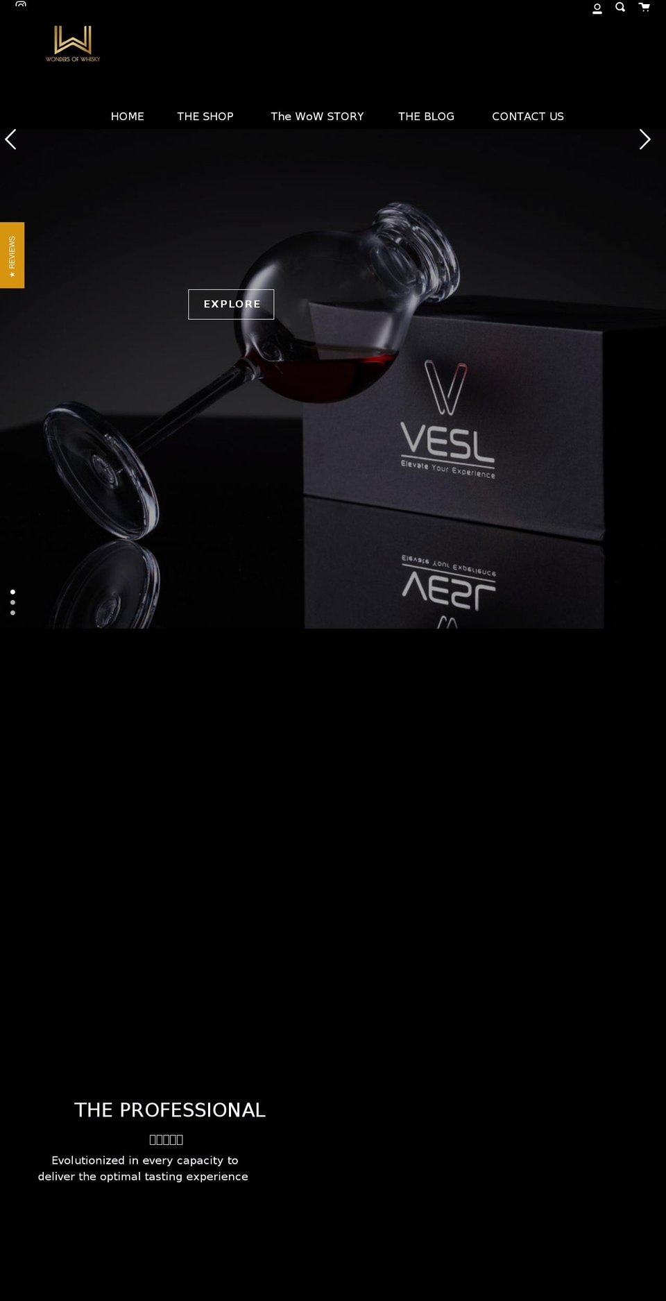 wonderswhisky.com shopify website screenshot