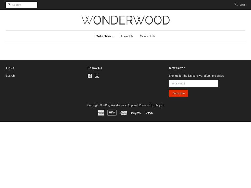 wonderwood.com.au shopify website screenshot