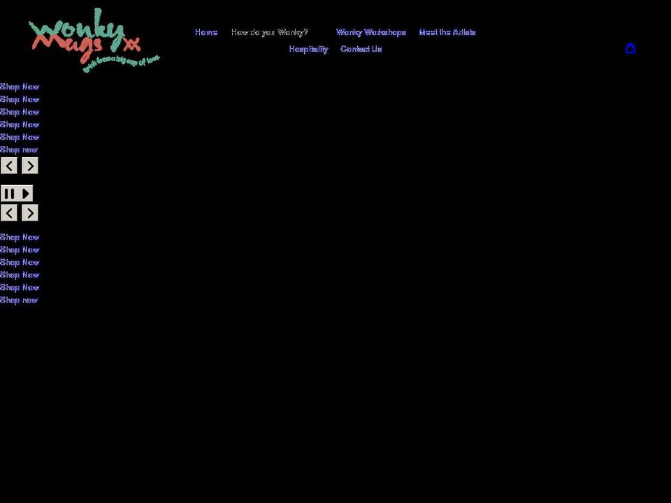 wonkymugs.com shopify website screenshot