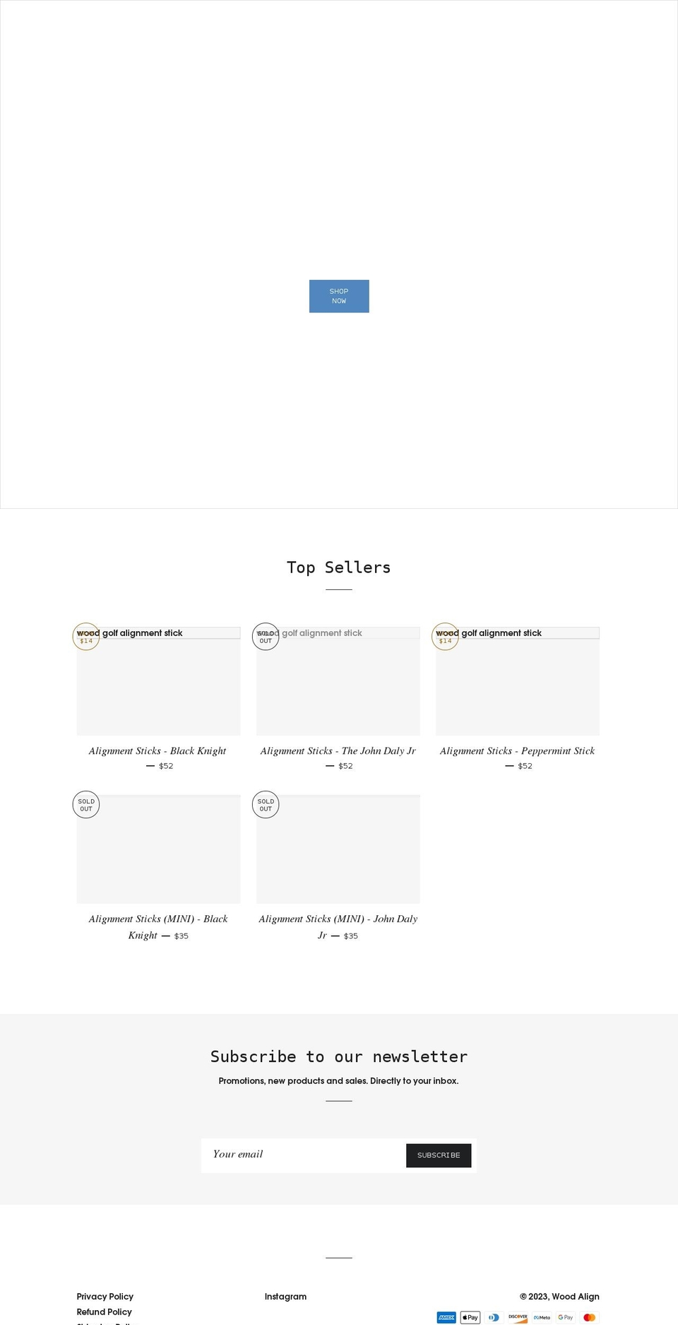 woodalign.com shopify website screenshot