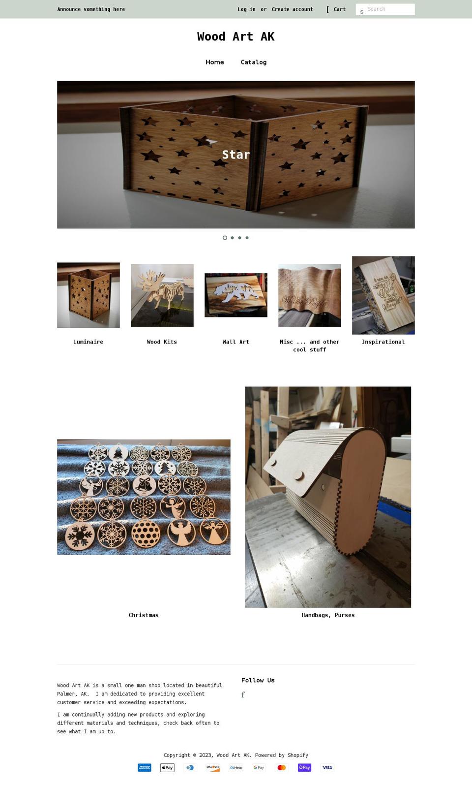 woodartak.com shopify website screenshot