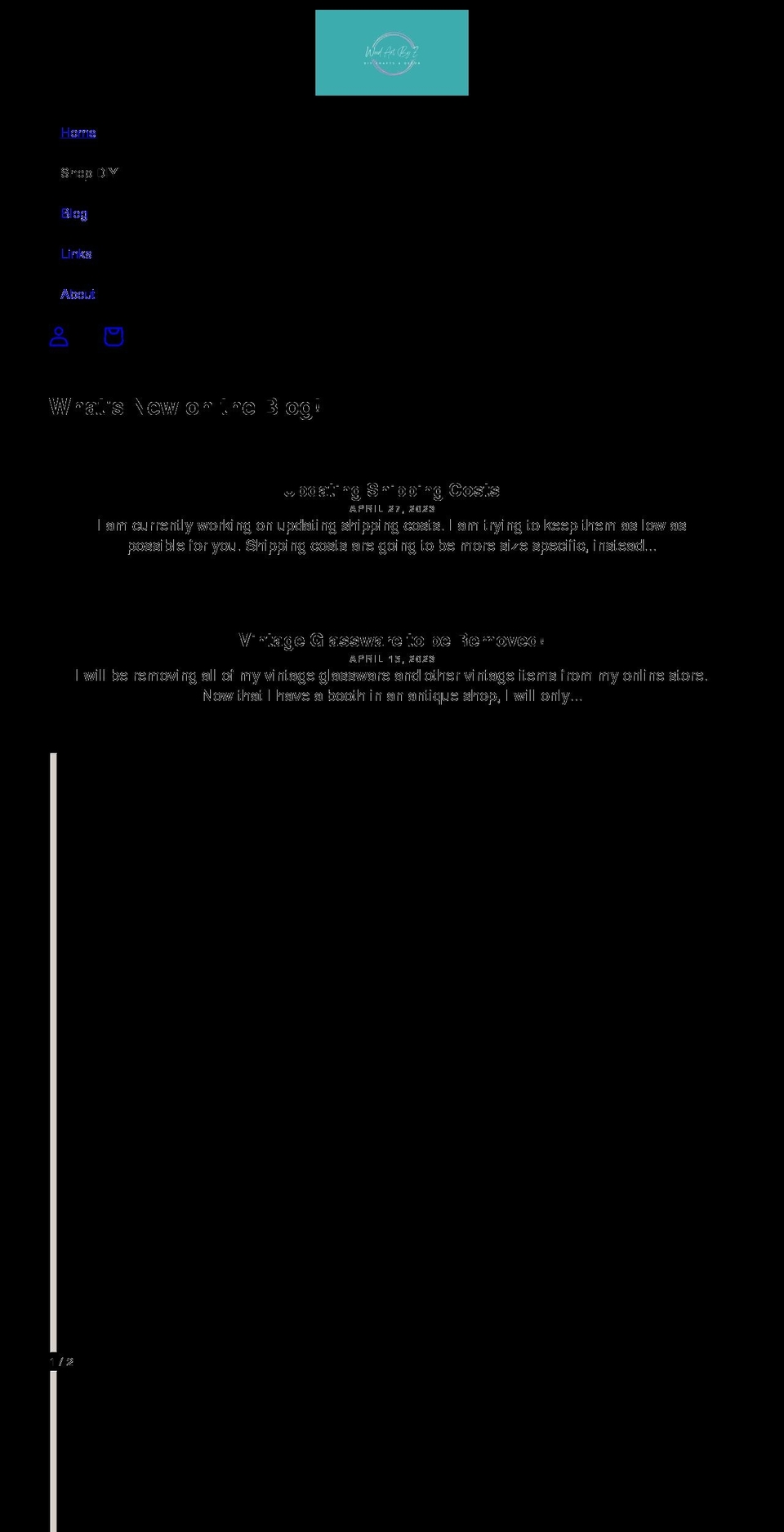 woodartbyz.com shopify website screenshot