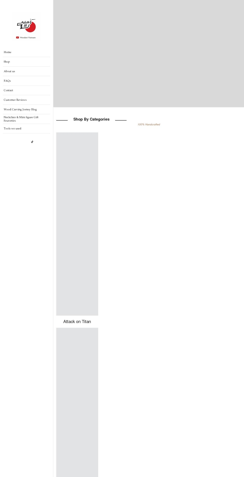 woodartvietnam.com shopify website screenshot