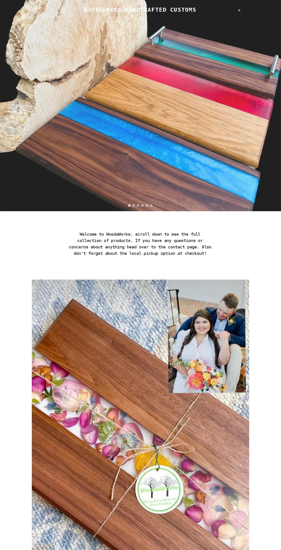 woodaworks.com shopify website screenshot