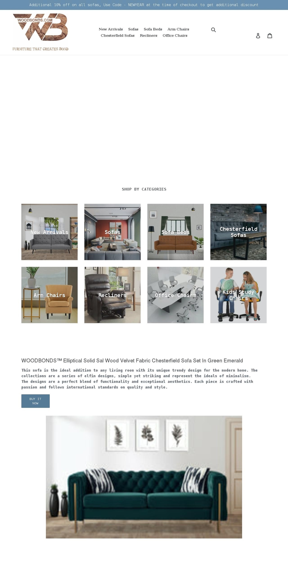 woodbonds.com shopify website screenshot