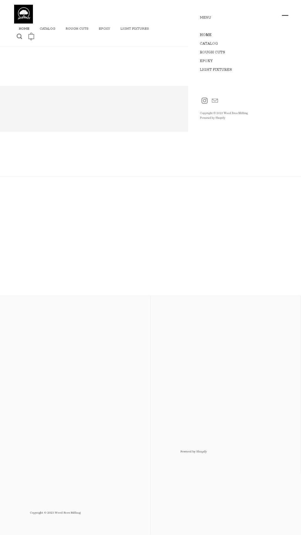 woodbrosmilling.com shopify website screenshot