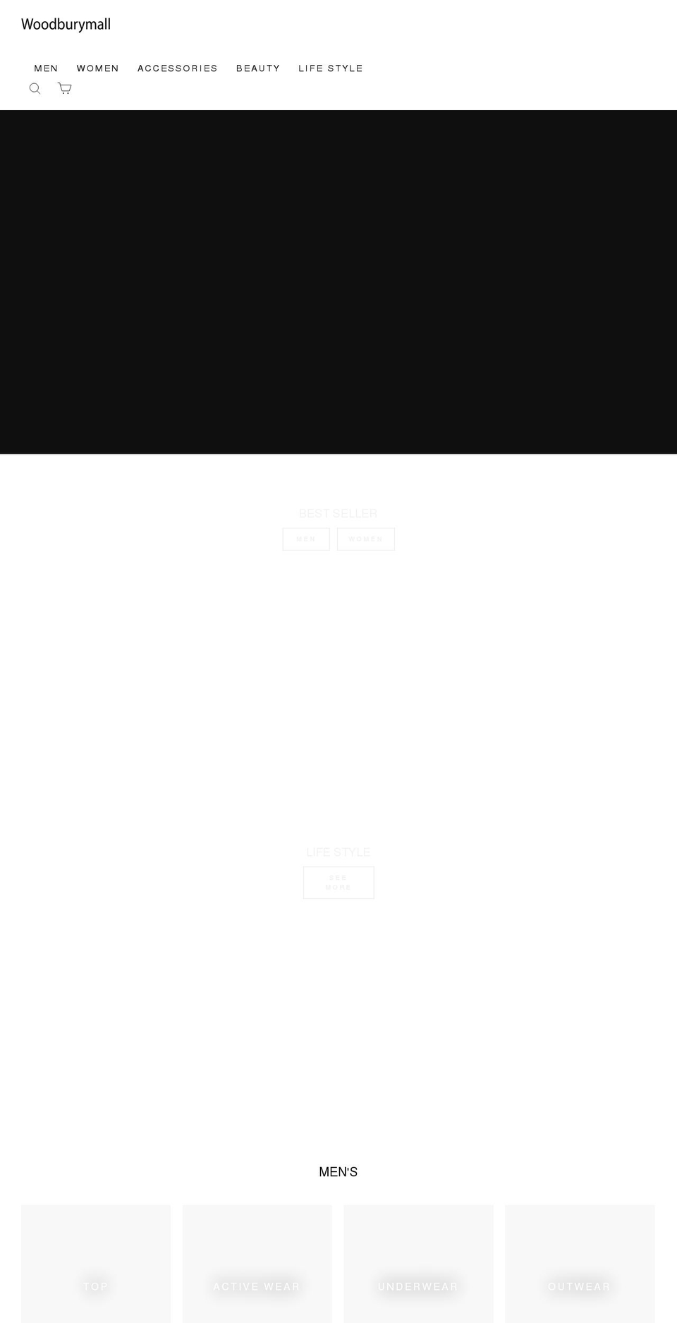woodburymall.com shopify website screenshot
