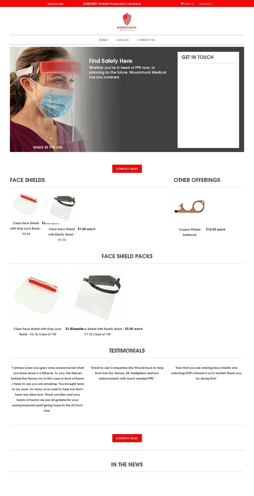 woodchuckmedical.com shopify website screenshot