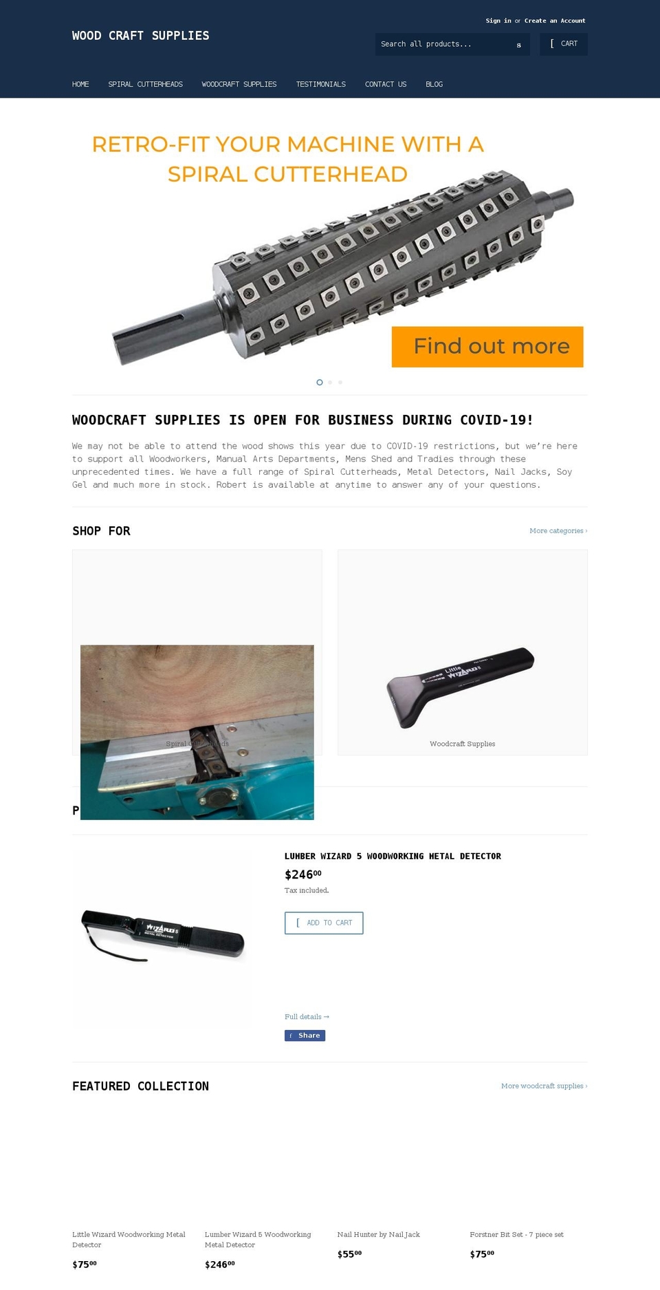 woodcraftsupplies.net.au shopify website screenshot