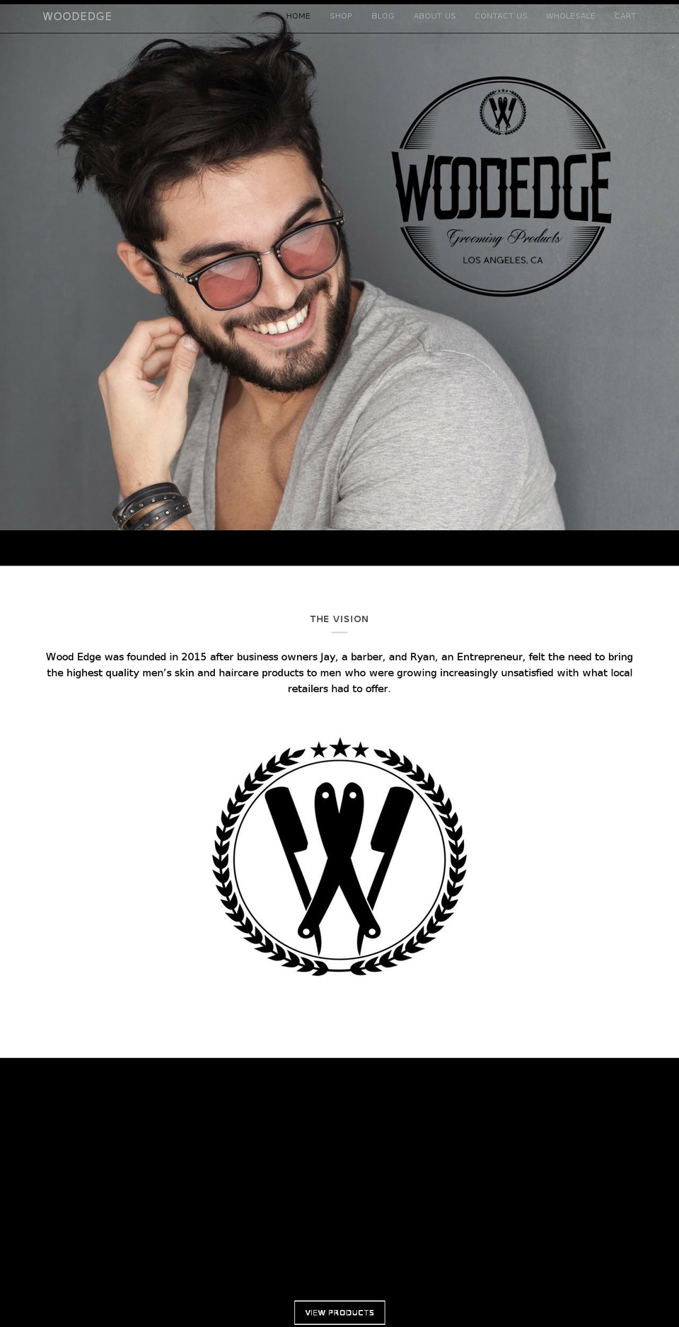woodedgeinc.com shopify website screenshot