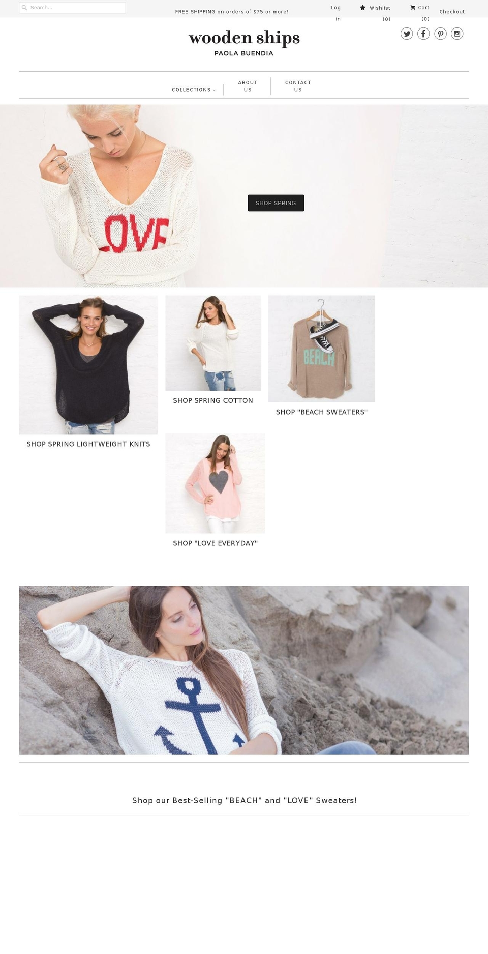 wooden-ships.com shopify website screenshot