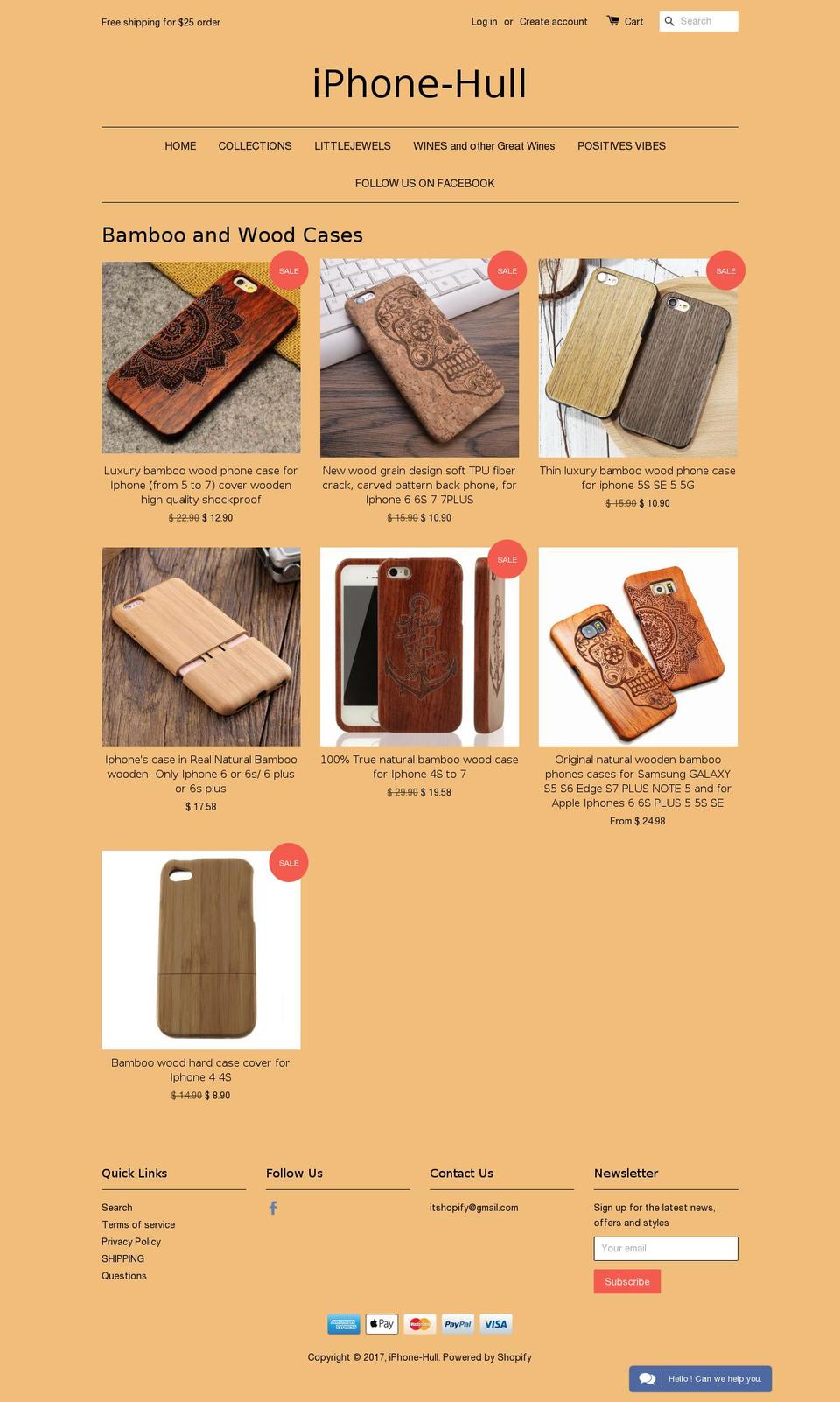 woodencase.net shopify website screenshot