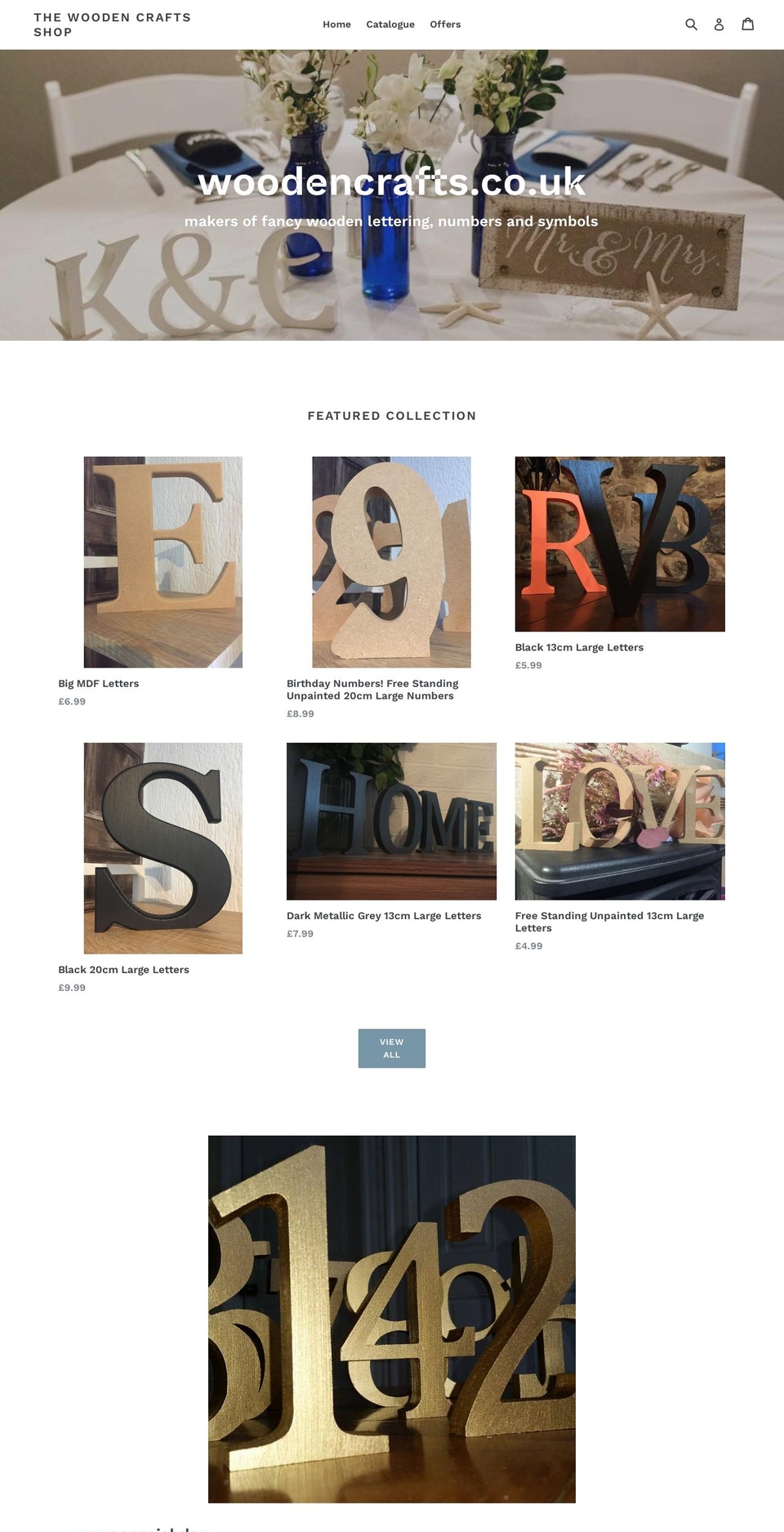 woodencrafts.co.uk shopify website screenshot