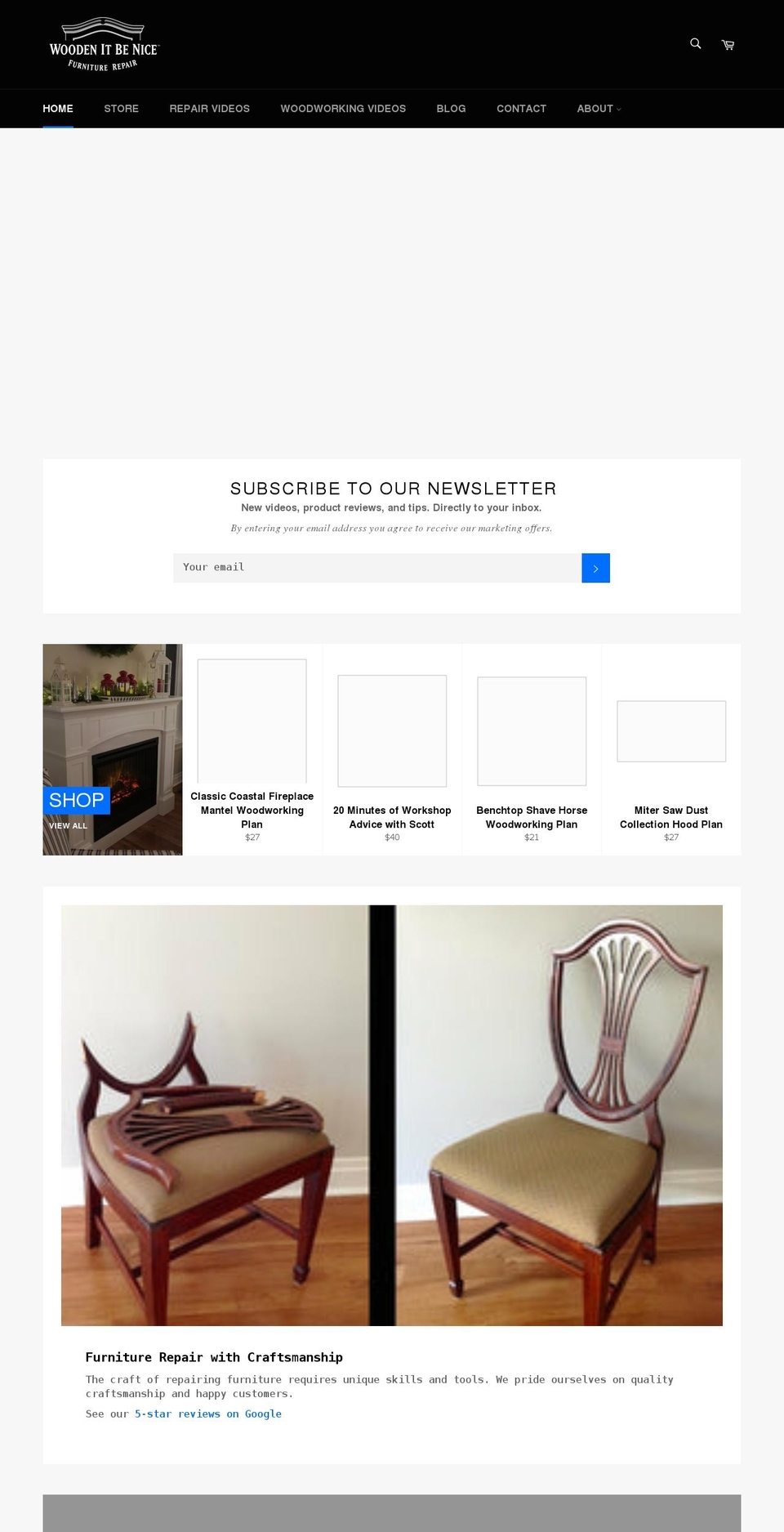 woodenitbenice.ca shopify website screenshot