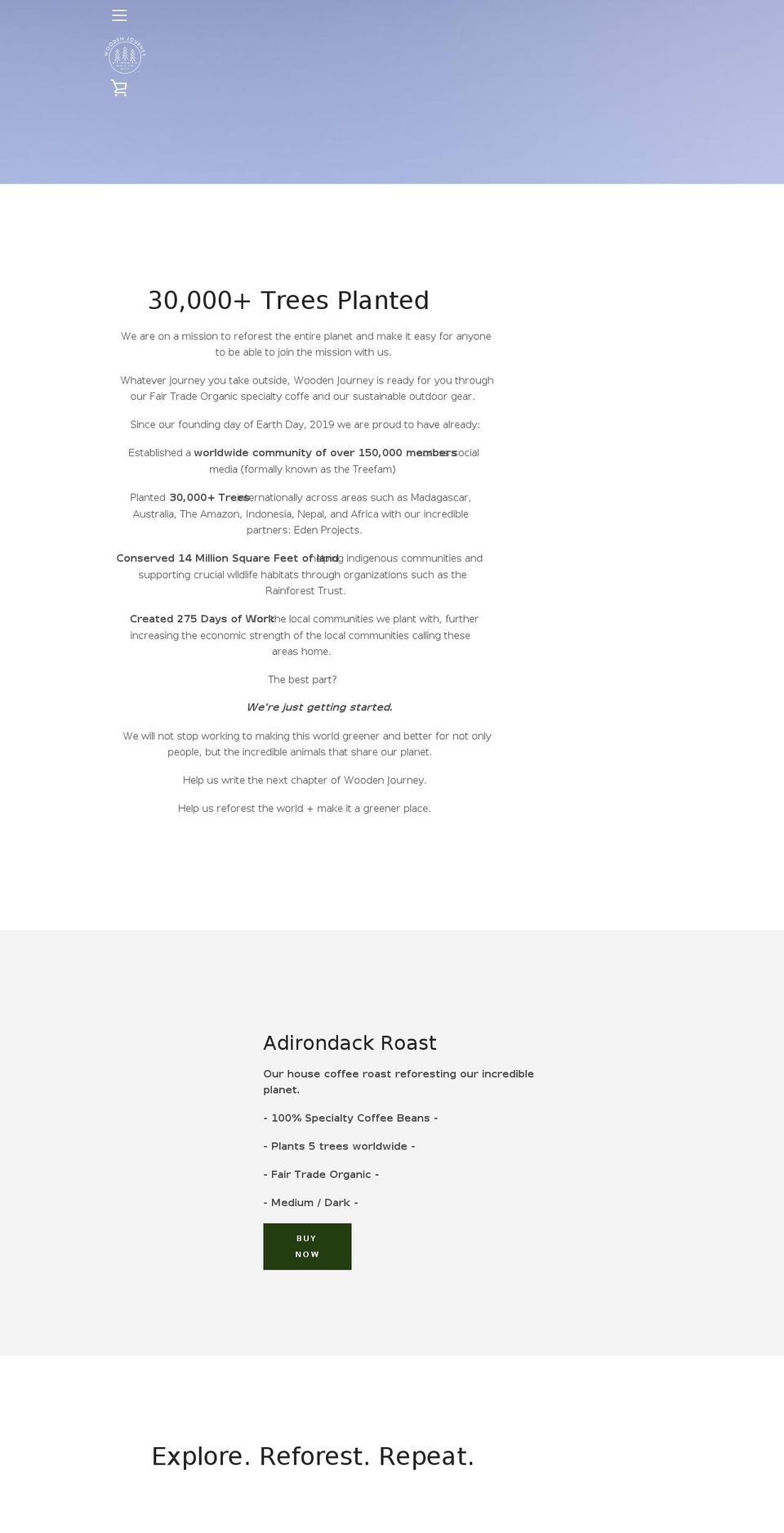 woodenjourney.com shopify website screenshot