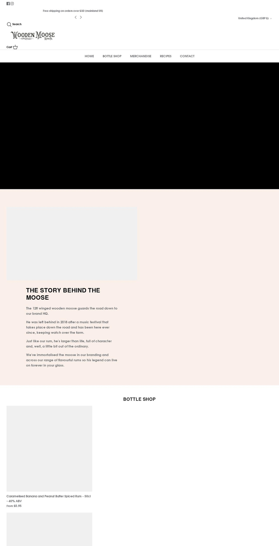 woodenmoose.co.uk shopify website screenshot