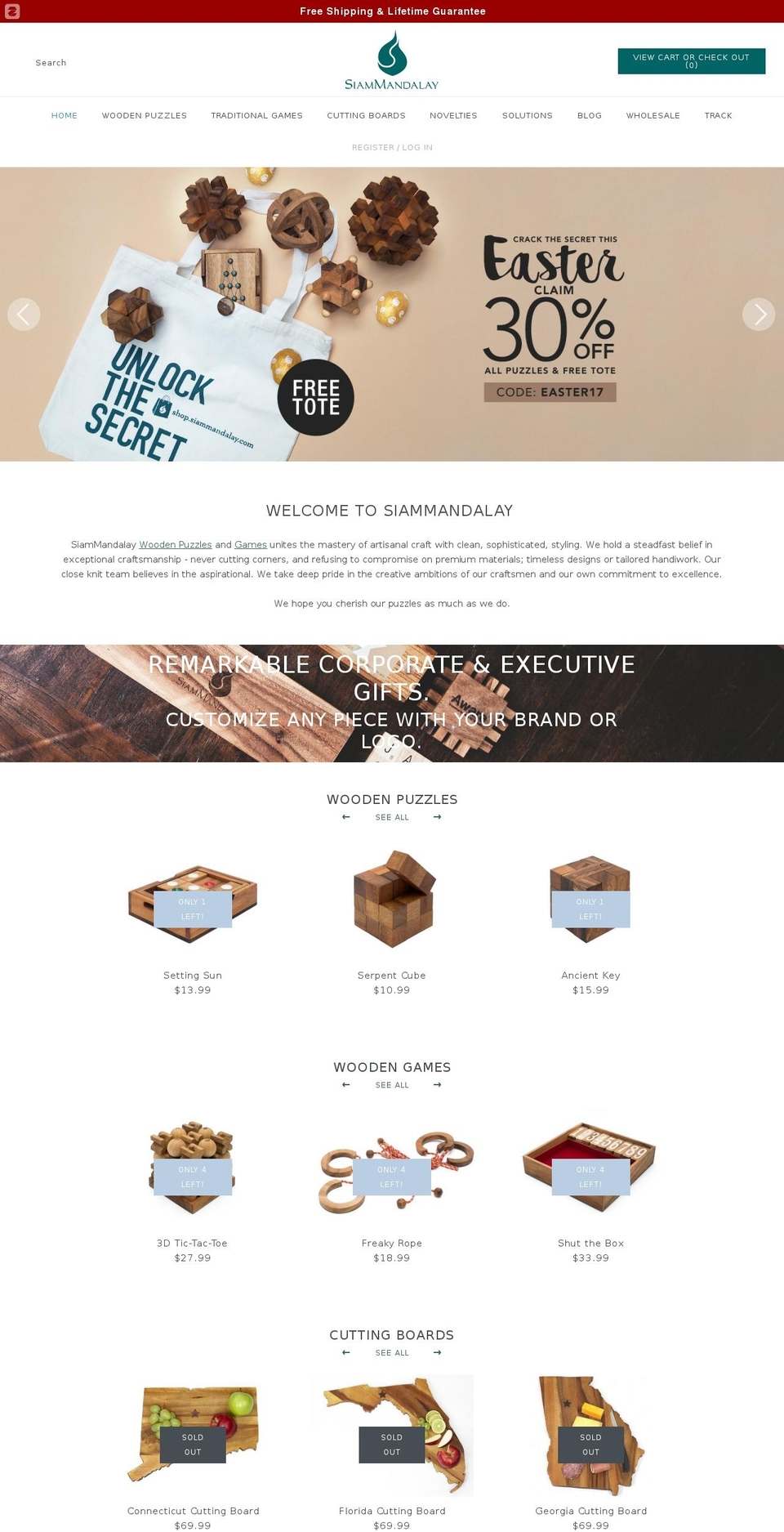 woodenpuzzlegame.com shopify website screenshot