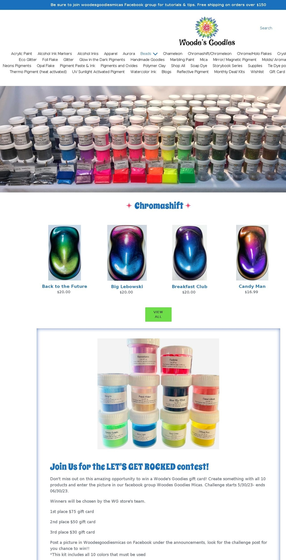 woodesgoodies.com shopify website screenshot