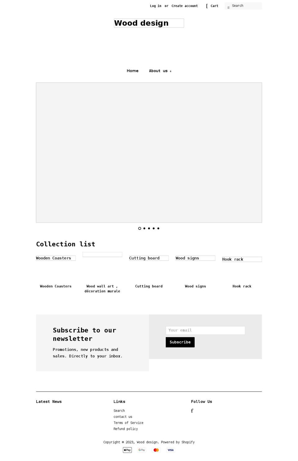 woodesign.ca shopify website screenshot